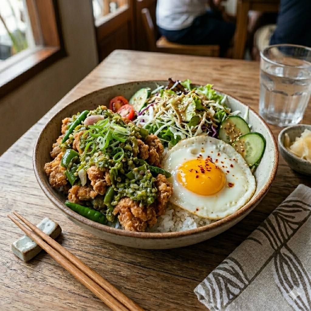 Chicken Rice Bowl Cabe Hijau Rice Bowl Boss